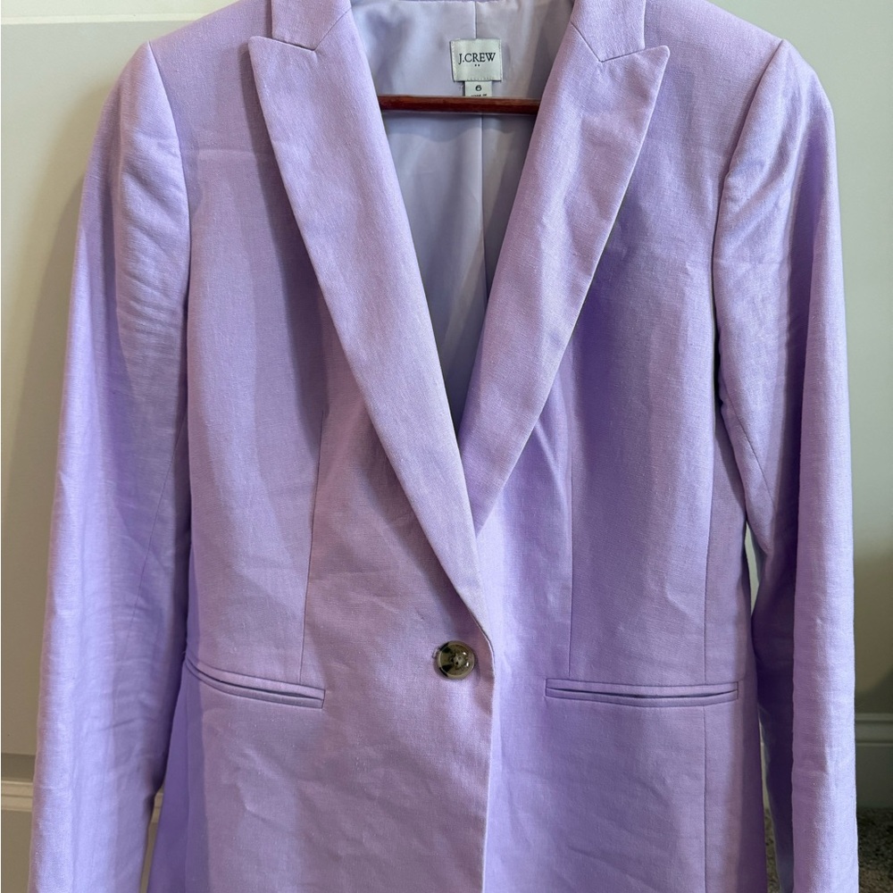 J. Crew Women's Light Purple Blazer